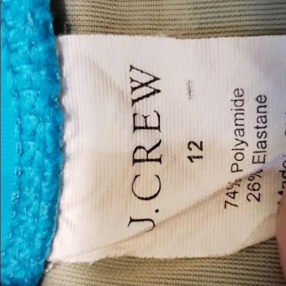 J. Crew One Piece Swimsuit 12 Blue - Picture 4 of 4